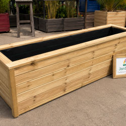 Jardinière haute en bois 200x50x60