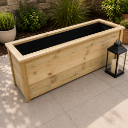 Grande jardinière extérieure 200x50x50