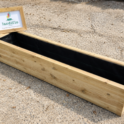 Jardinière longue bois 210x45x40