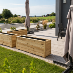 Jardinière rectangle 120x35x50