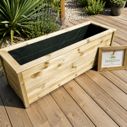 Jardinière rectangle 90x50x50