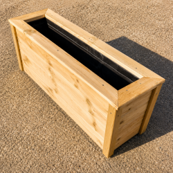 Jardinière rectangle extérieure 90x35x50