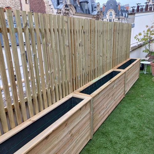 jardinière exterieure XXL en bois