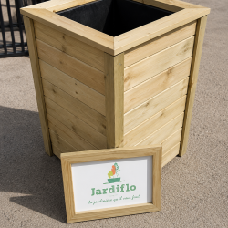 Jardinière colonne 50x50x80
