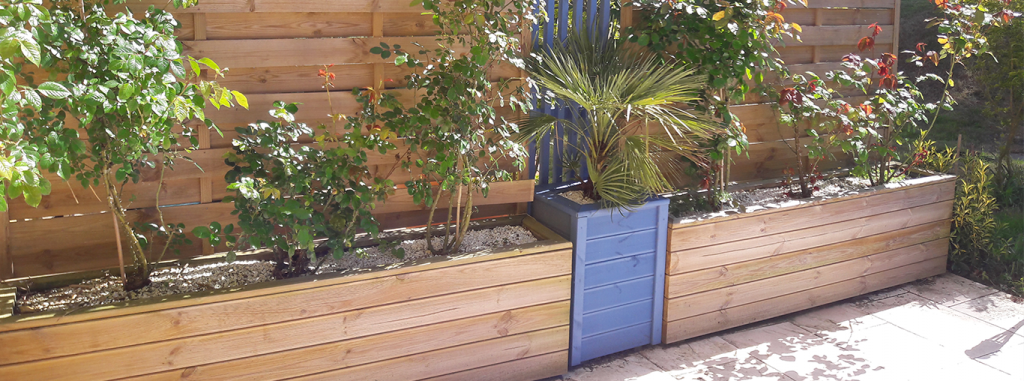 jardiniere en bois sur mesure