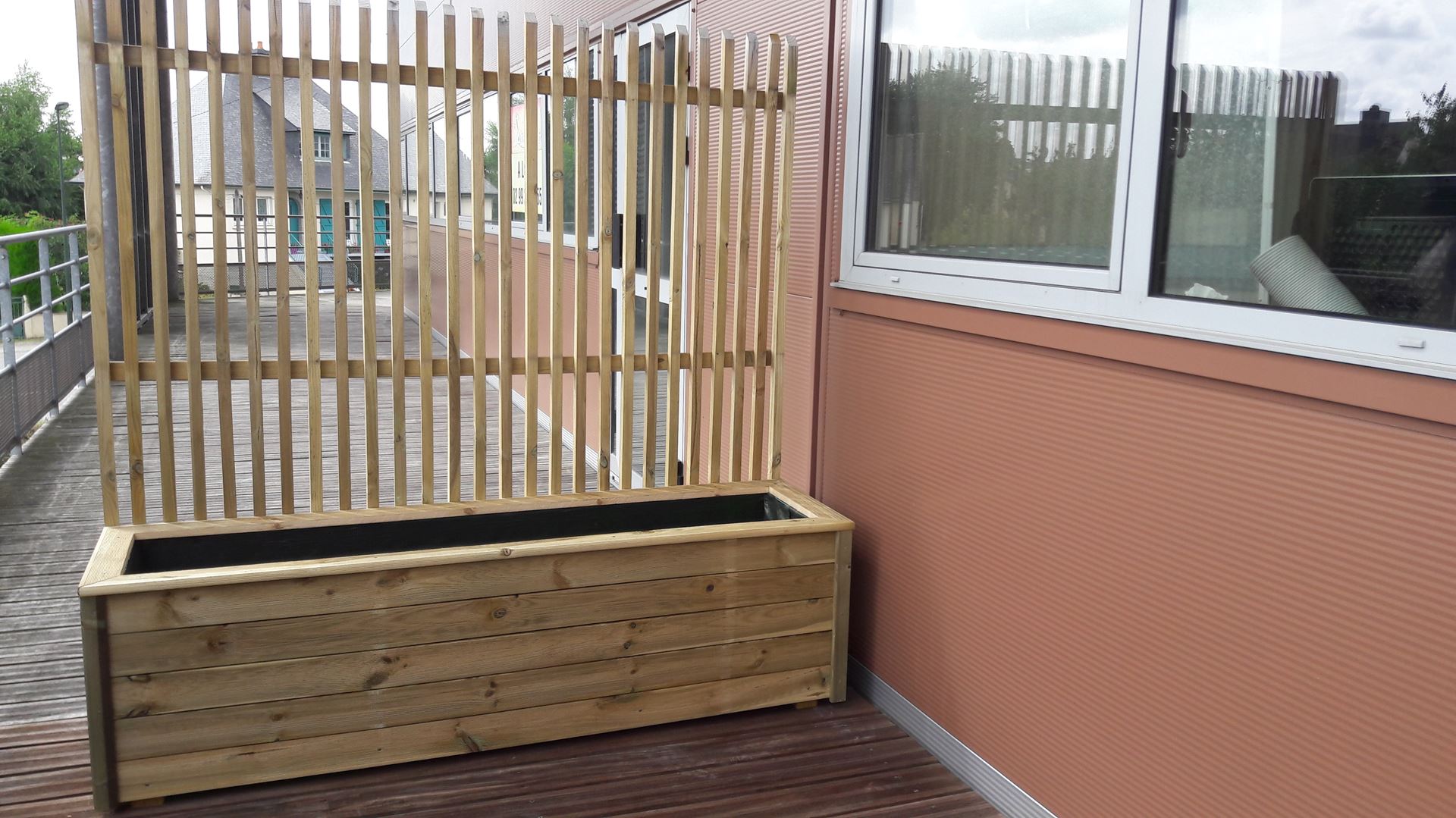 Jardinière Avec Panneau Occultant Hauteur 180 www.jardiflo.fr