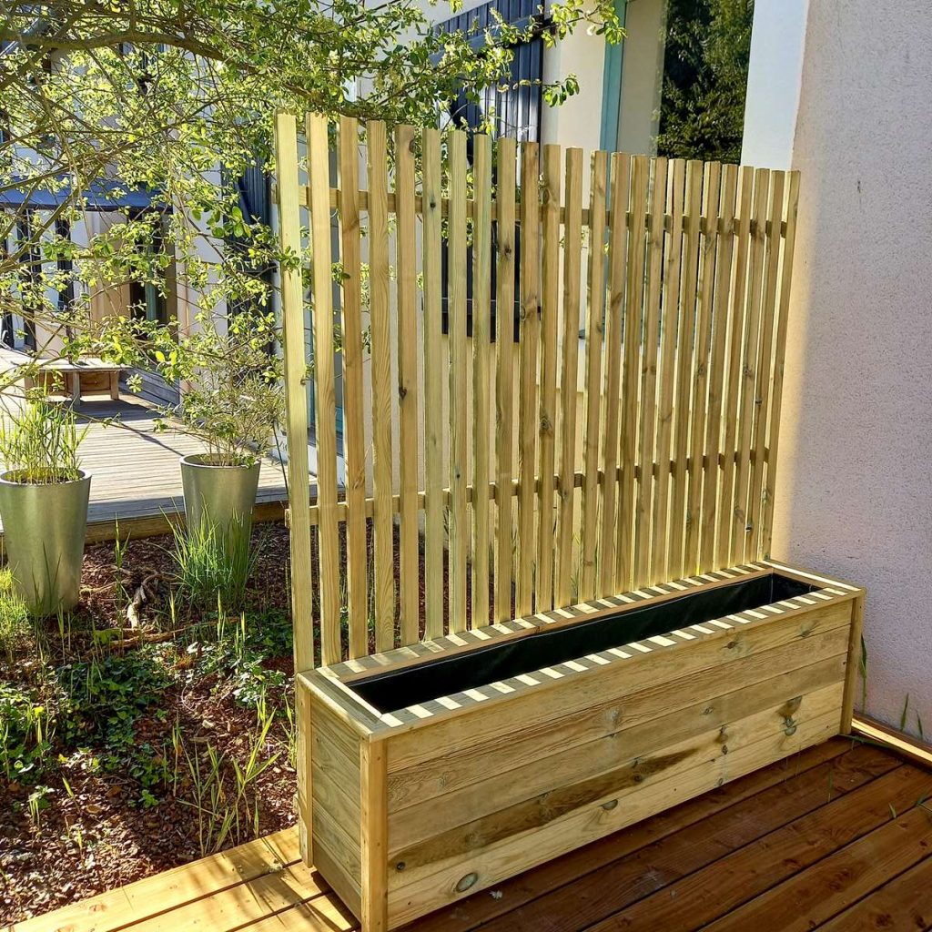 jardinière en bois sur-mesure