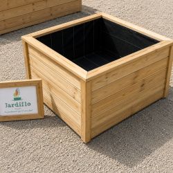 Jardinière carrée XXL 100x100x50