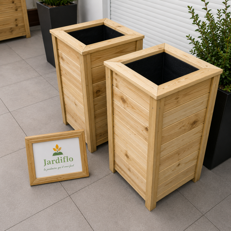 Jardinière colonne 40x40x80