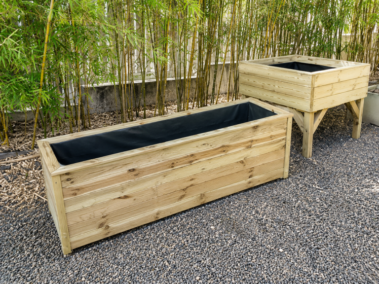 Jardinière en bois 200x60x60
