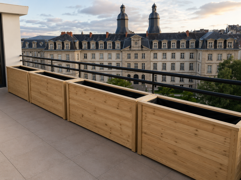 Jardinière haute 180x40x80