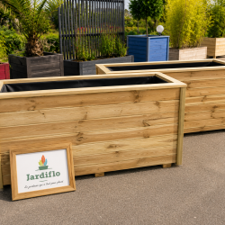 Jardinière rectangle haute 150x40x80