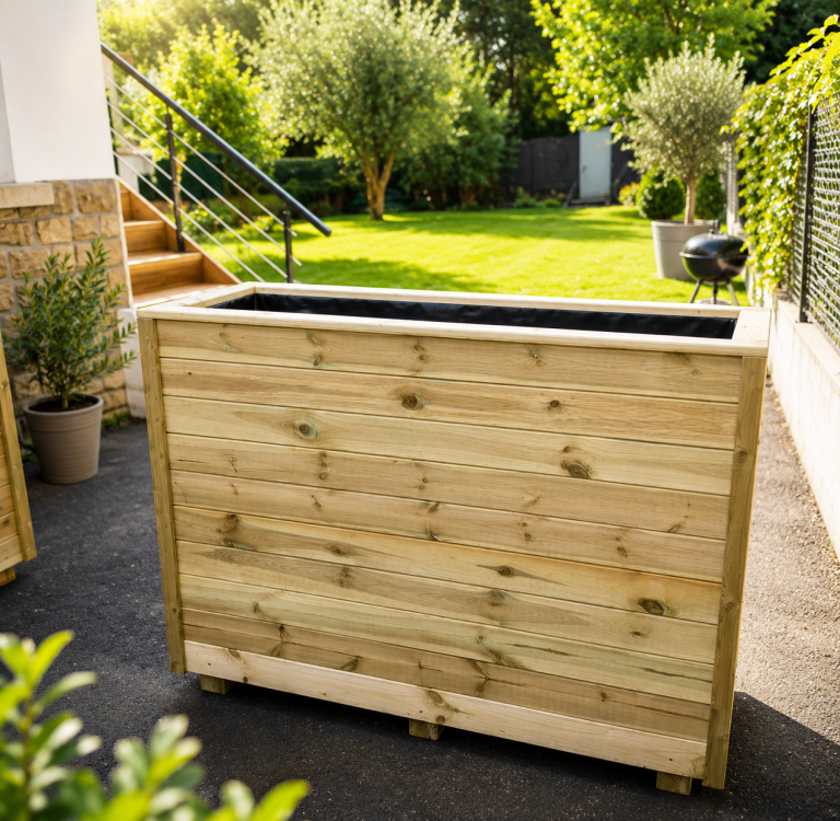 Jardinière haute XXL 120x50x100