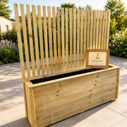 Jardinière pare-vue 180x35x70