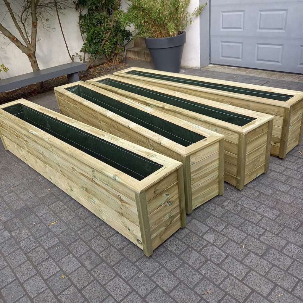 Jardinera De Madera - J100A34 - Hortalia - Rectangular / Modular