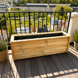 Jardinière balconnière 120x40x50