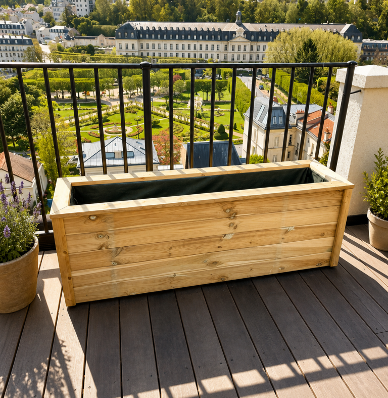 Jardinière balconnière 120x40x50