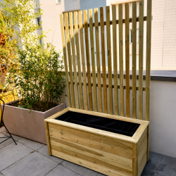 Jardinière pare-vue 120x50x50