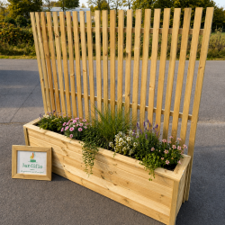 Jardinière pare-vue 150x35x50