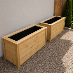 Jardinière rectangle 120x40x60