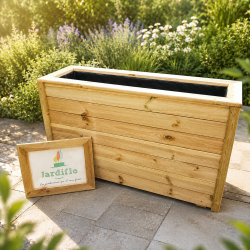 Jardinière haute rectangulaire 120x35x70