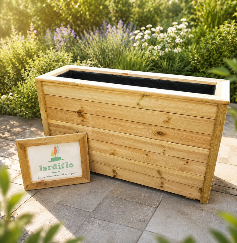 Jardinière haute rectangulaire 120x35x70