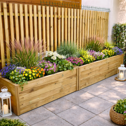 Jardinière pare-vue 120x35x50