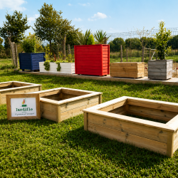 Carré potager de sol 100x100x30