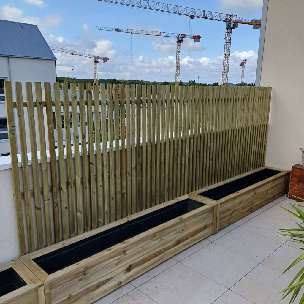 jardiniere pare vu bois balcon