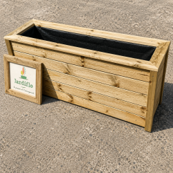 Jardinière en bois 100x35x50