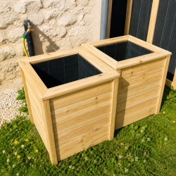 Jardinière carrée 50x50x60