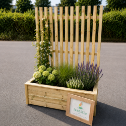 Jardinière brise-vue bois 120x45x40