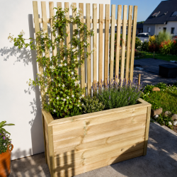Jardinière rectangle pare-vue 120x35x70